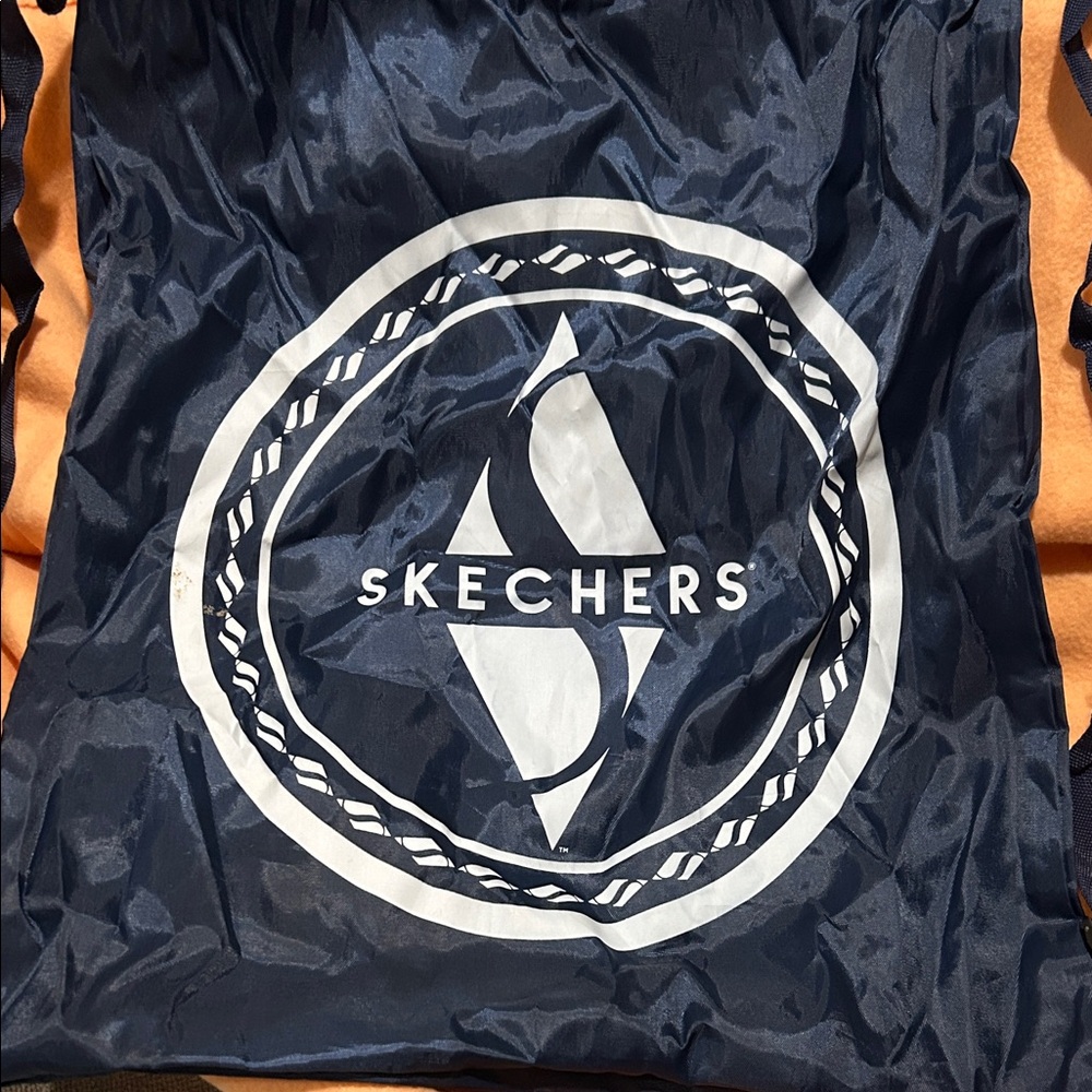 Skechers Blue Logo Drawstring Bag
